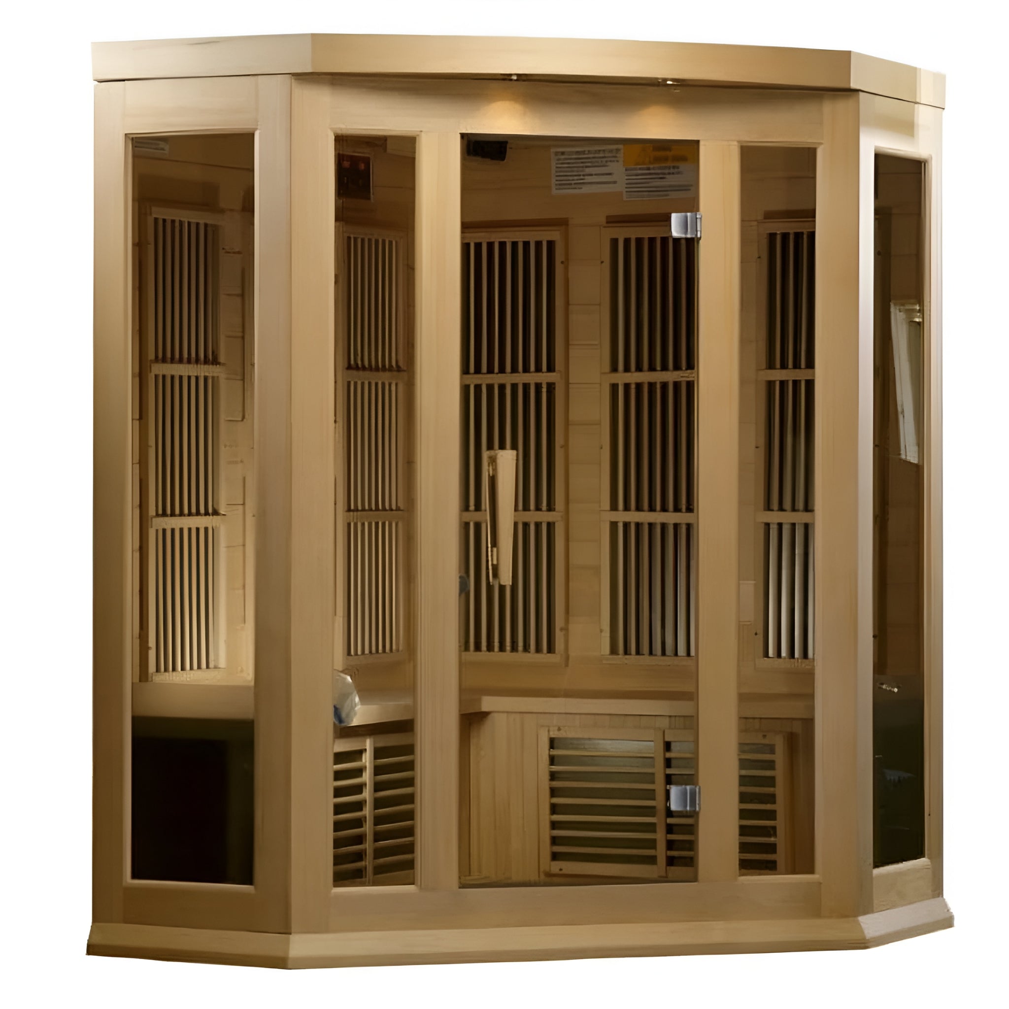 Dynamic 3-Person Corner Low EMF Infrared Sauna
