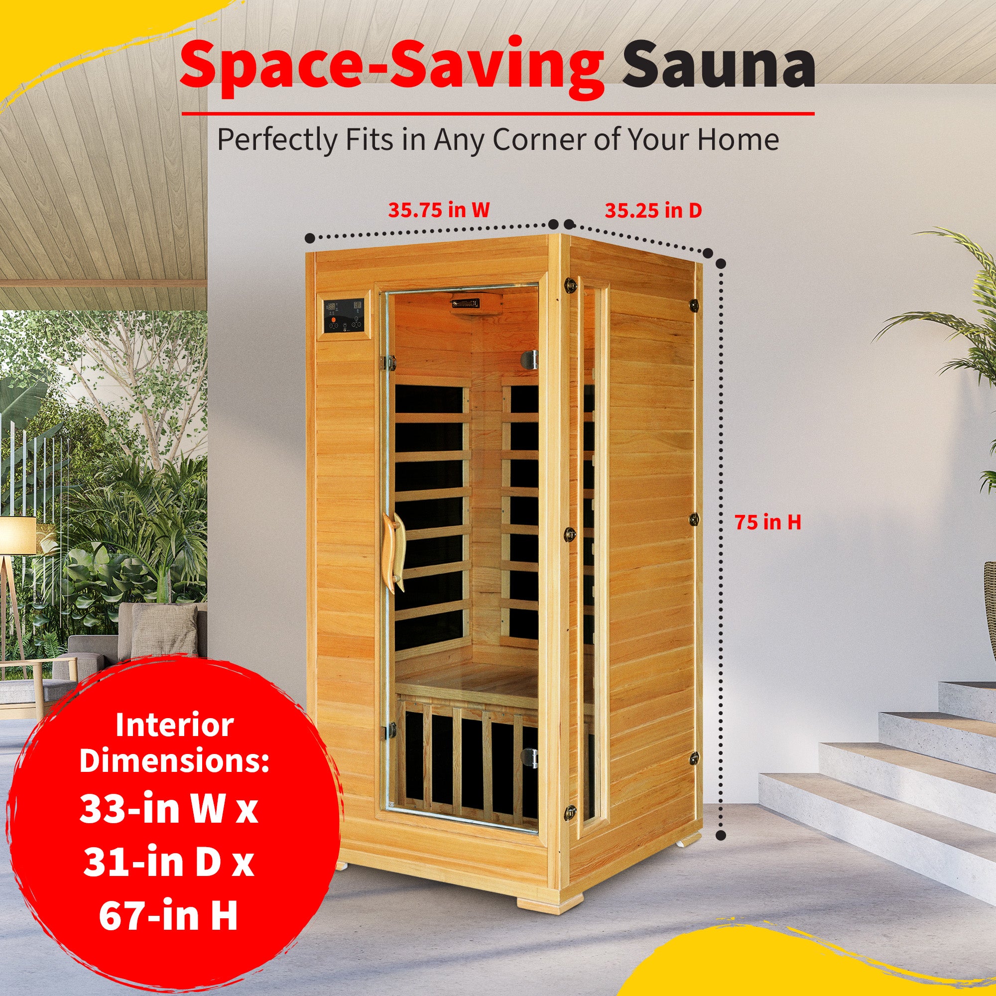 Buena Vista 1-2 Person Hemlock Sauna