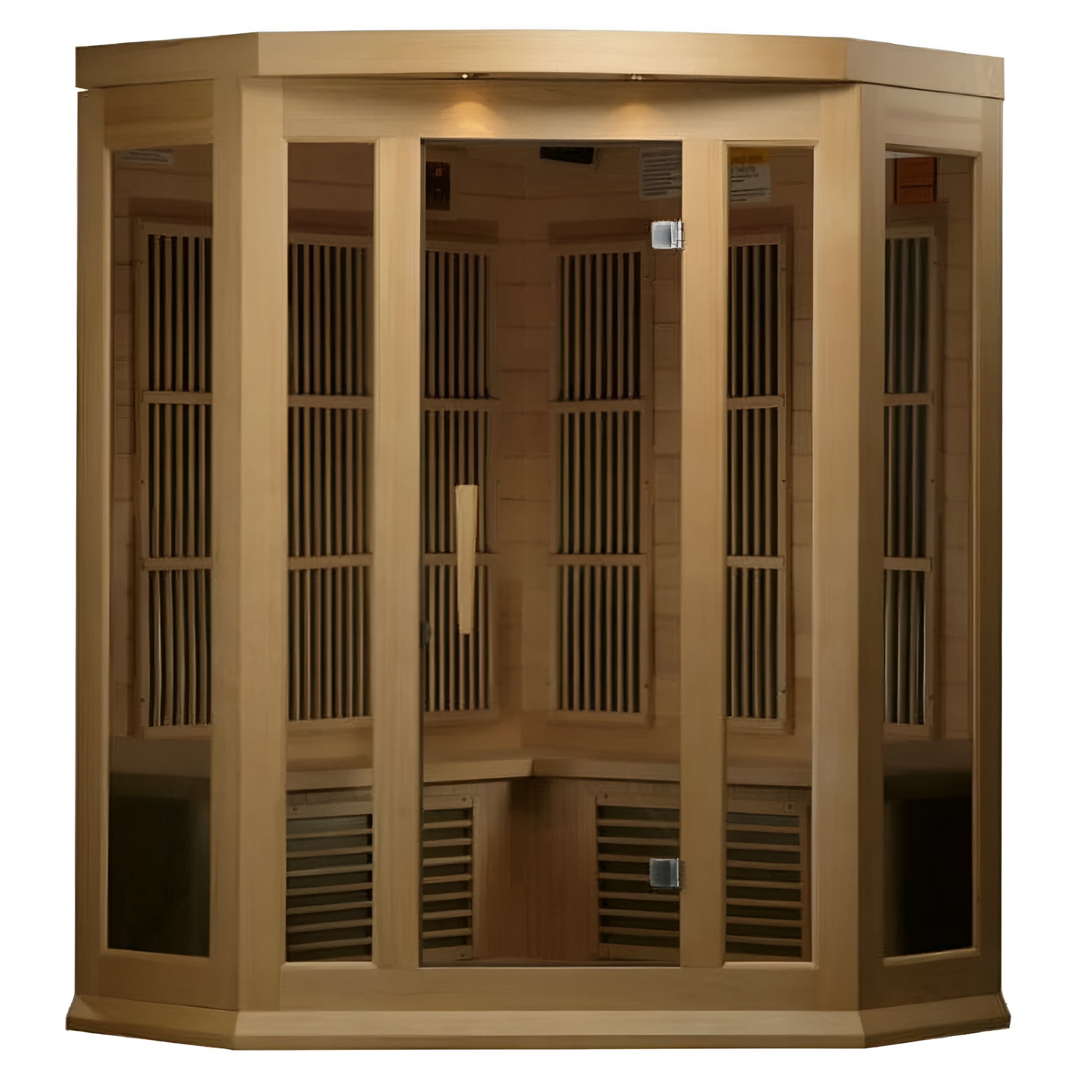 Dynamic 3-Person Corner Low EMF Infrared Sauna